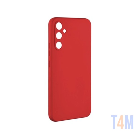 Silicone Case with Camera Shield for Samsung Galaxy A34 5g Red